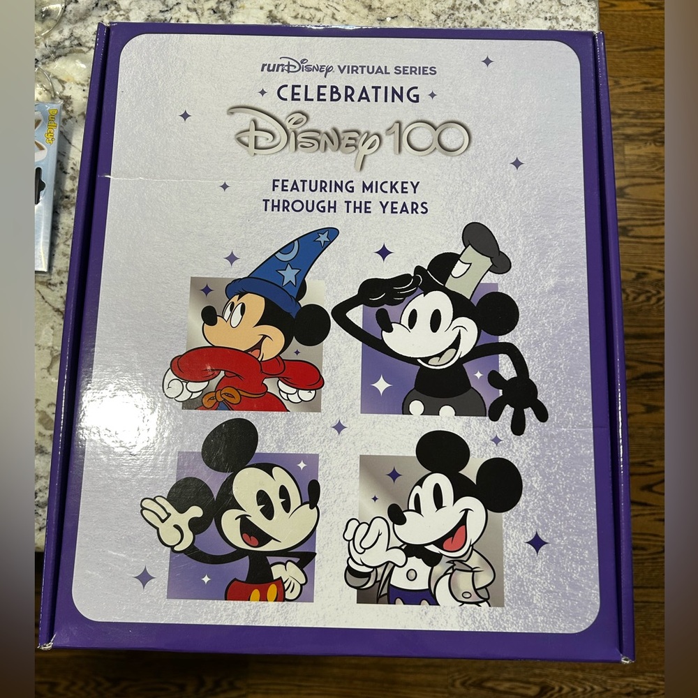 RunDisney 2023 virtual race medals in box - brand new - 100th anniversary